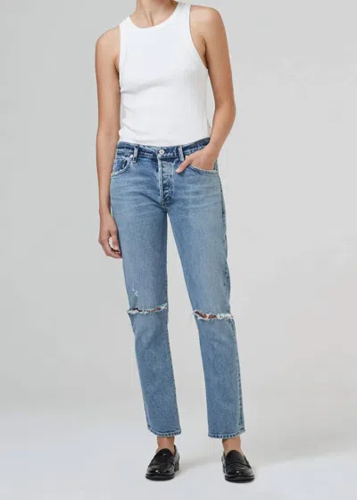 Citizen Of Humanity Emerson Slim Boyfriend 29" Jean In Freeport In Blue