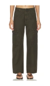 Citizen Of Humanity Citizens Of Humanity Esme Cotton Cargo Trousers In Green