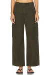 Citizen Of Humanity Citizens Of Humanity Esme Cotton Cargo Trousers In Green