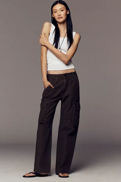 Citizen Of Humanity Esme Cotton Cargo Pants In Brown