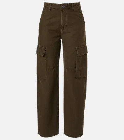 Citizen Of Humanity Esme Cotton Twill Cargo Pants In Brown