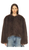 Citizen Of Humanity Citizens Of Humanity Esme Faux Fur Jacket In Brown