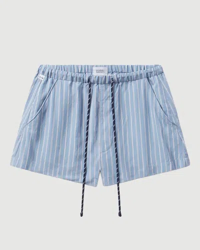 Citizen Of Humanity Este Drawstring Shorts In Blue