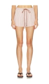 Citizen Of Humanity Citizens Of Humanity Este Striped Drawstring Shorts