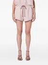 Citizen Of Humanity Citizens Of Humanity Este Striped Drawstring Shorts In Gray