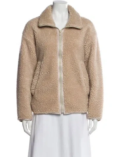 Pre-owned Citizen Of Humanity Faux Fur Jacket In Neutral