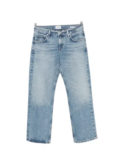 Citizen Of Humanity Miro Faded-effect Wide-leg Jeans In Blue