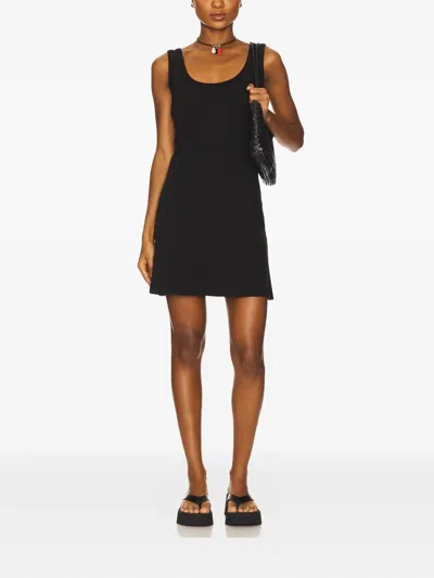 Citizen Of Humanity Faye Ribbed Tank Dress In Black