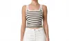 Citizen Of Humanity Faye Tank In Midnight Stripe In Multi