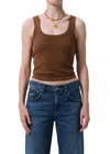 Citizen Of Humanity Faye Tank Top In Manuka In Brown