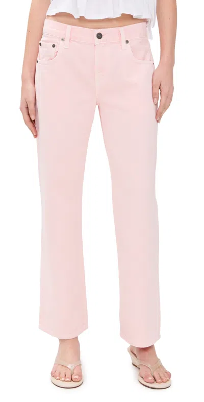 Citizen Of Humanity Faye Vintage Straight Jeans Pale Coral In Pink
