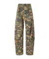 Citizen Of Humanity Flight Printed Mid-rise Straight-leg Cotton-blend Twill Cargo Pants In Green