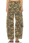 Citizen Of Humanity Flight Printed Mid-rise Straight-leg Cotton-blend Twill Cargo Pants In Multi