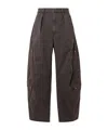 Citizen Of Humanity Flight Pleated Organic Cotton-blend Twill Tapered Pants In Brown