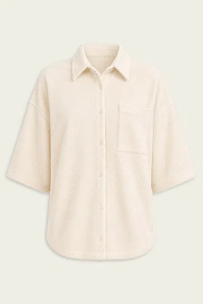 Citizen Of Humanity Francis Knit Shirt In Cream In Neutral