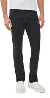 Citizen Of Humanity Gage Classic Straight Italian Canvas Jeans Dark Charcoal In Black