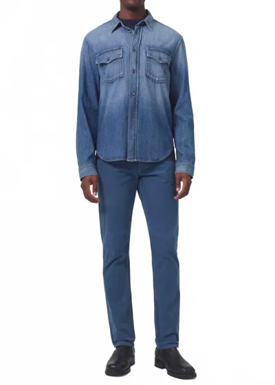 Citizen Of Humanity Gage Corduroy Pants In Overcast In Blue