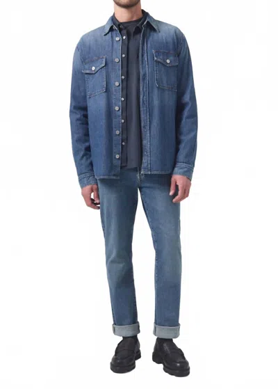 Citizen Of Humanity Gage Straight Leg Pants In Parkland In Blue
