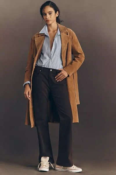 Citizen Of Humanity Genova Low-rise Boot Pants In Brown