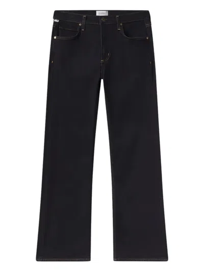 Citizen Of Humanity Genova Low-rise Bootcut Jeans In Black
