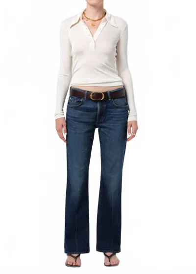Citizen Of Humanity Genova Low Rise Bootcut Jeans In Sutherland In Blue