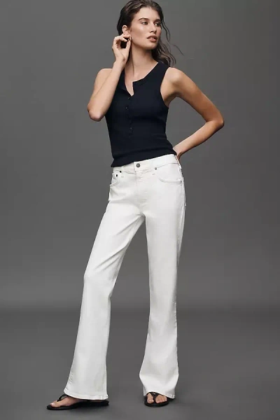 Citizen Of Humanity Goldie Mid-rise Kick-flare Jeans In White