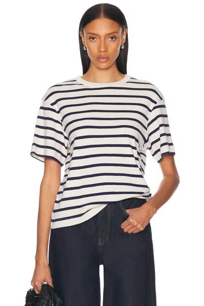 Citizen Of Humanity Citizens Of Humanity Goldie Stripe Relaxed Fit T-shirt In Azure Stripe
