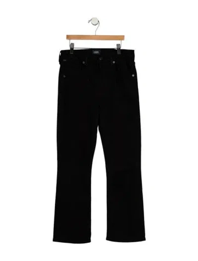 Pre-owned Citizen Of Humanity High-rise Flared Jeans In Black
