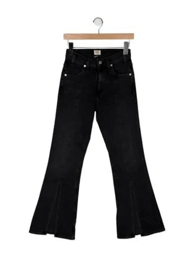Pre-owned Citizen Of Humanity High-rise Flared Jeans In Black