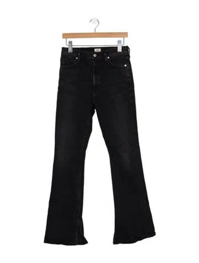 Pre-owned Citizen Of Humanity High-rise Flared Jeans In Black