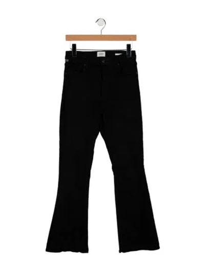 Pre-owned Citizen Of Humanity High-rise Flared Jeans In Black