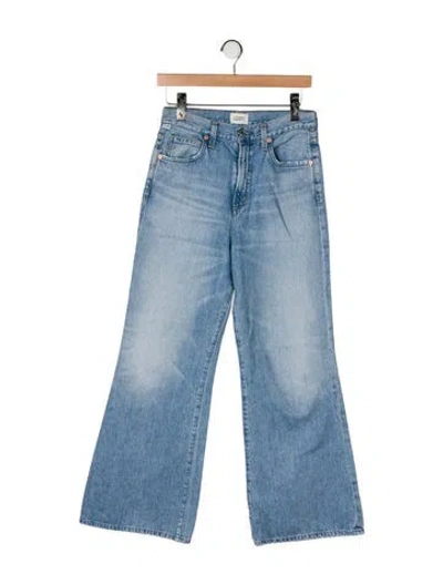 Pre-owned Citizen Of Humanity High-rise Flared Jeans In Blue