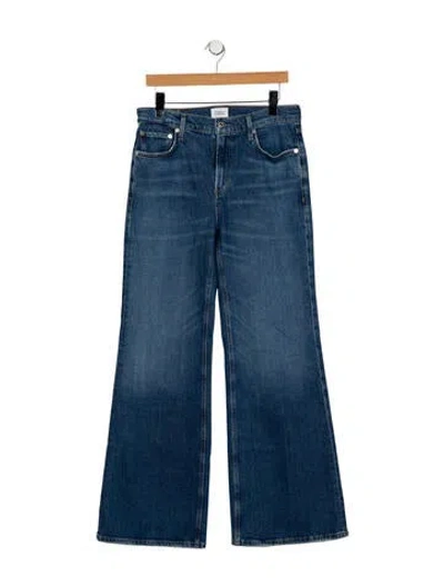 Pre-owned Citizen Of Humanity High-rise Flared Jeans In Blue