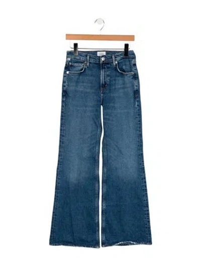 Pre-owned Citizen Of Humanity High-rise Flared Jeans In Blue