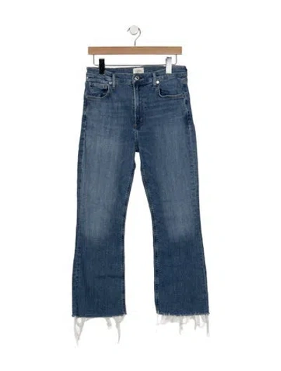 Pre-owned Citizen Of Humanity High-rise Flared Jeans In Blue