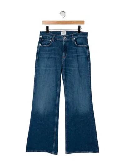 Pre-owned Citizen Of Humanity High-rise Flared Jeans In Blue
