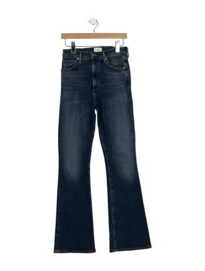 Pre-owned Citizen Of Humanity High-rise Flared Jeans In Blue