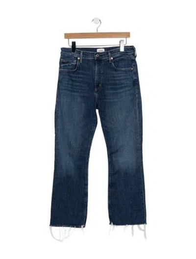 Pre-owned Citizen Of Humanity High-rise Flared Jeans In Blue
