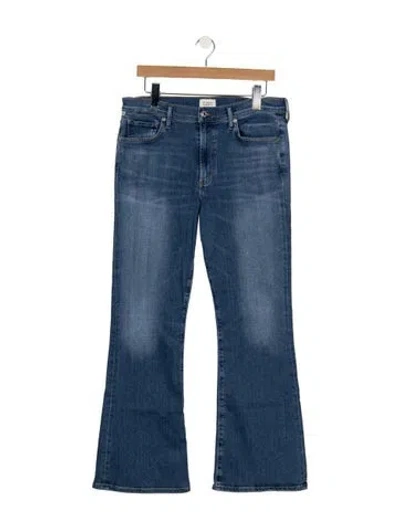 Pre-owned Citizen Of Humanity High-rise Flared Jeans In Blue