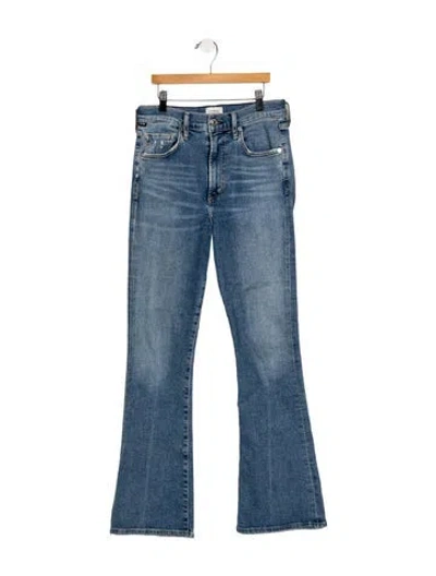 Pre-owned Citizen Of Humanity High-rise Flared Jeans In Blue