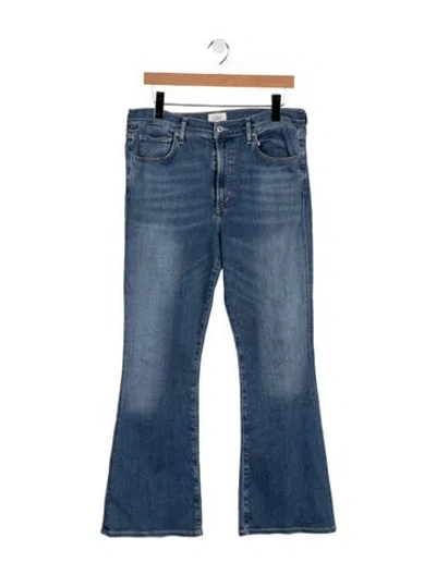 Pre-owned Citizen Of Humanity High-rise Flared Jeans In Blue