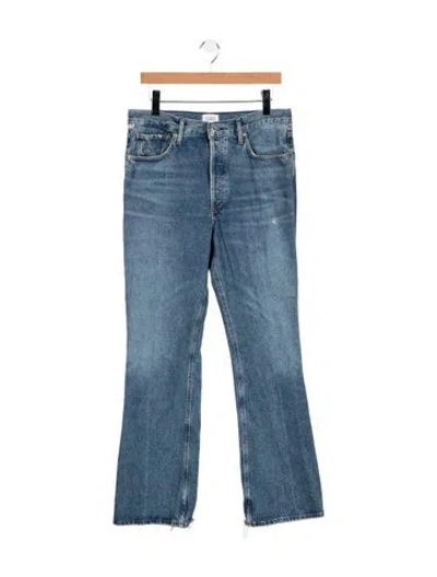 Pre-owned Citizen Of Humanity High-rise Flared Jeans In Blue