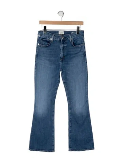 Pre-owned Citizen Of Humanity High-rise Flared Jeans In Blue