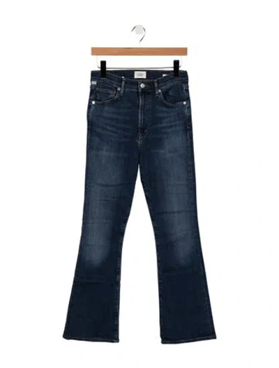 Pre-owned Citizen Of Humanity High-rise Flared Jeans In Blue