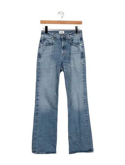Pre-owned Citizen Of Humanity High-rise Flared Jeans In Blue