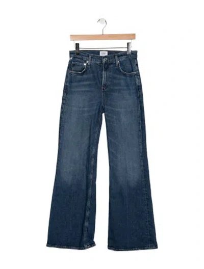 Pre-owned Citizen Of Humanity High-rise Flared Jeans In Blue