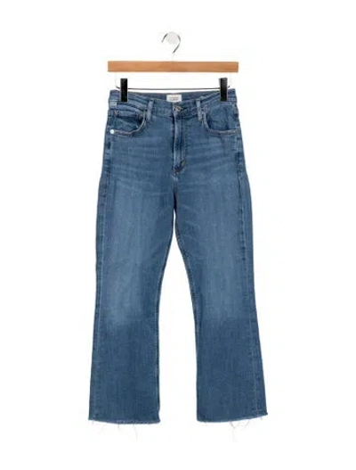 Pre-owned Citizen Of Humanity High-rise Flared Jeans In Blue