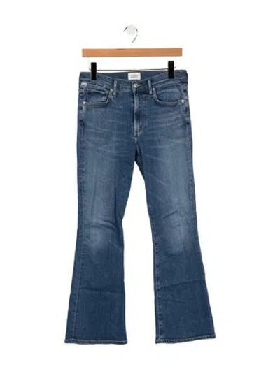 Pre-owned Citizen Of Humanity High-rise Flared Jeans In Blue