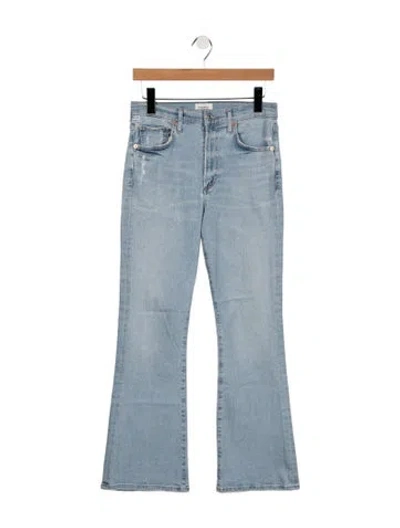 Pre-owned Citizen Of Humanity High-rise Flared Jeans In Blue