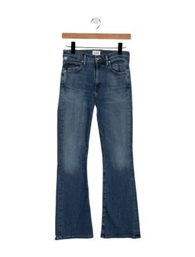 Pre-owned Citizen Of Humanity High-rise Flared Jeans In Blue